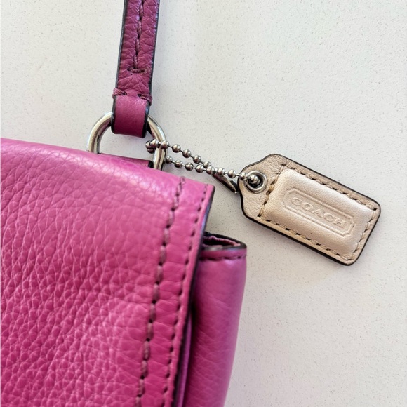 Coach Magenta Leather Crossbody Bag - Picture 2 of 5